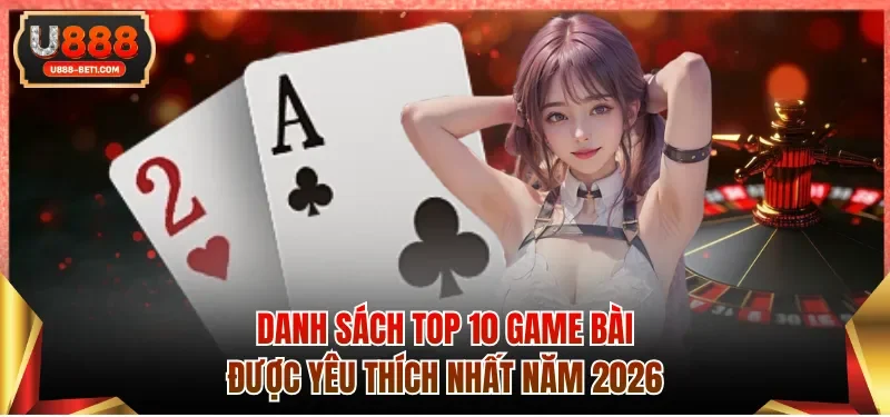 Danh sách top 10 game bài được yêu thích nhất năm 2026